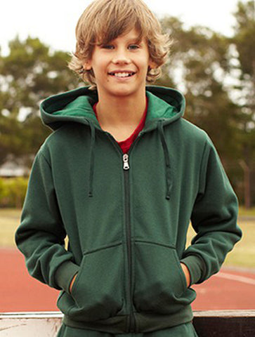Kids Zip Through Fleece Hoodie, Bocini