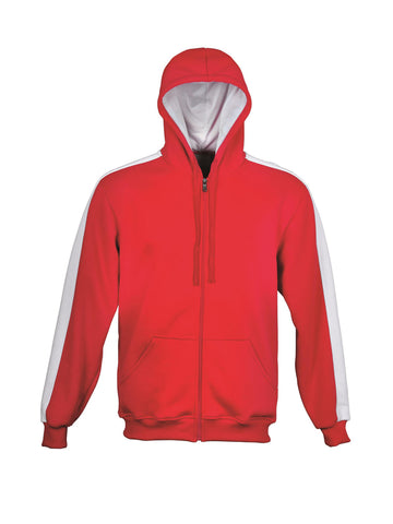 Kids Contrast Fleece in Red/White