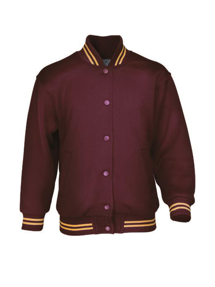 Kids School Wear Bomber Jacket in Maroon/Gold