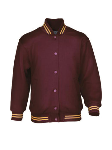 Kids School Wear Bomber Jacket in Maroon/Gold