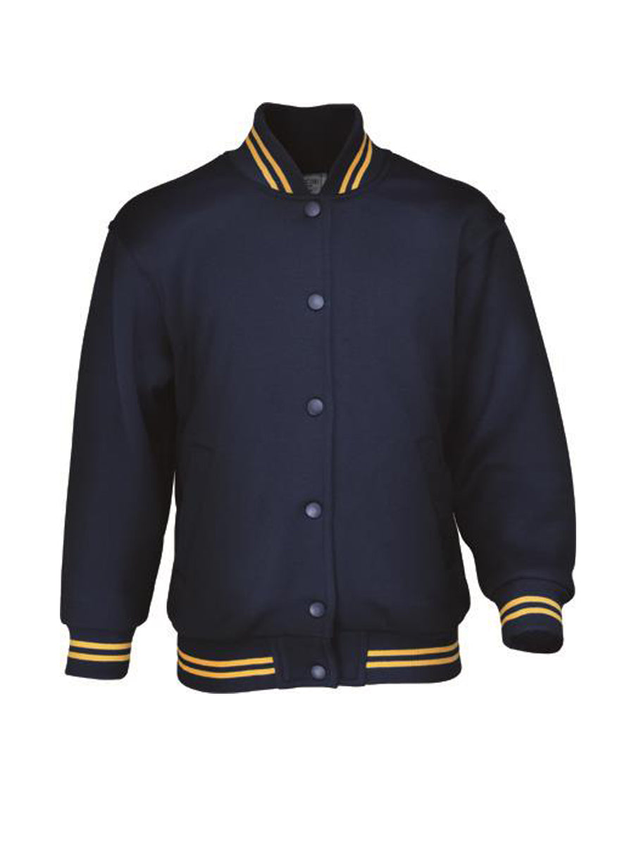 Kids School Wear Bomber Jacket in Navy/Gold