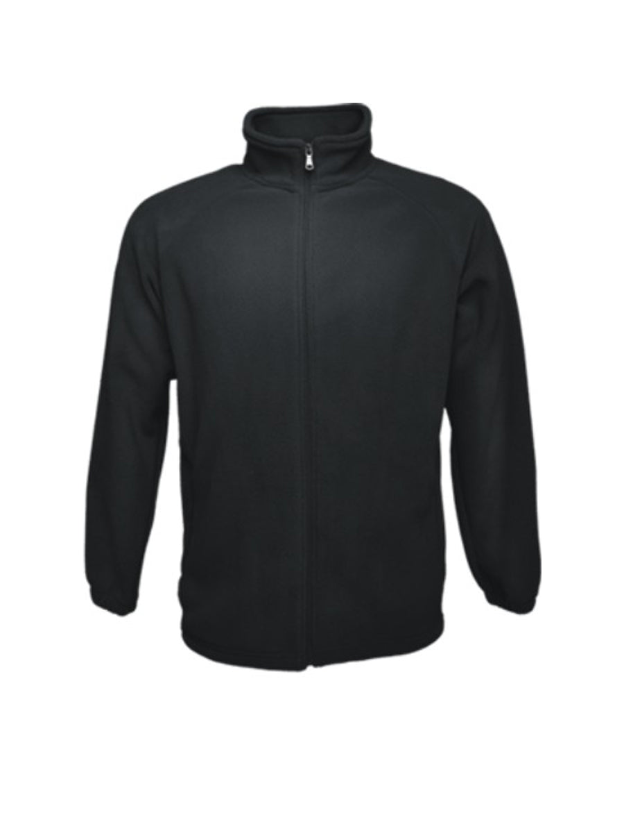 Kids Polar Fleece Zip Through Jacket in Black