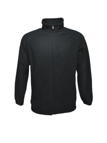 Kids Polar Fleece Zip Through Jacket in Black