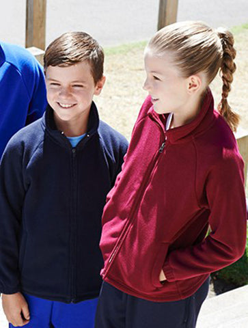 Kids Polar Fleece Zip Through Jacket, Bocini