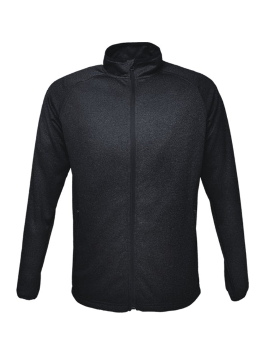Mens Light Weight Fleece Zip Through Jacket in Black
