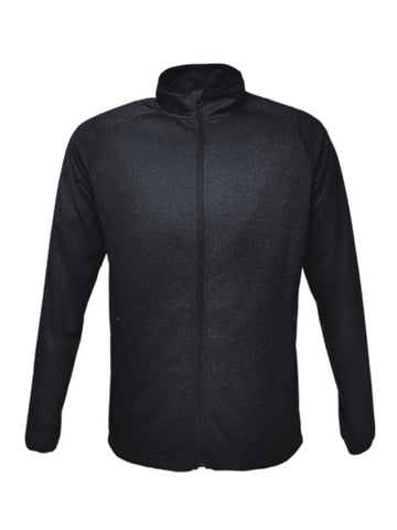 Mens Light Weight Fleece Zip Through Jacket in Black