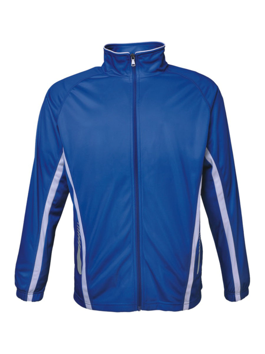Unisex Adults Elite Sports Track Jacket in Royal/White