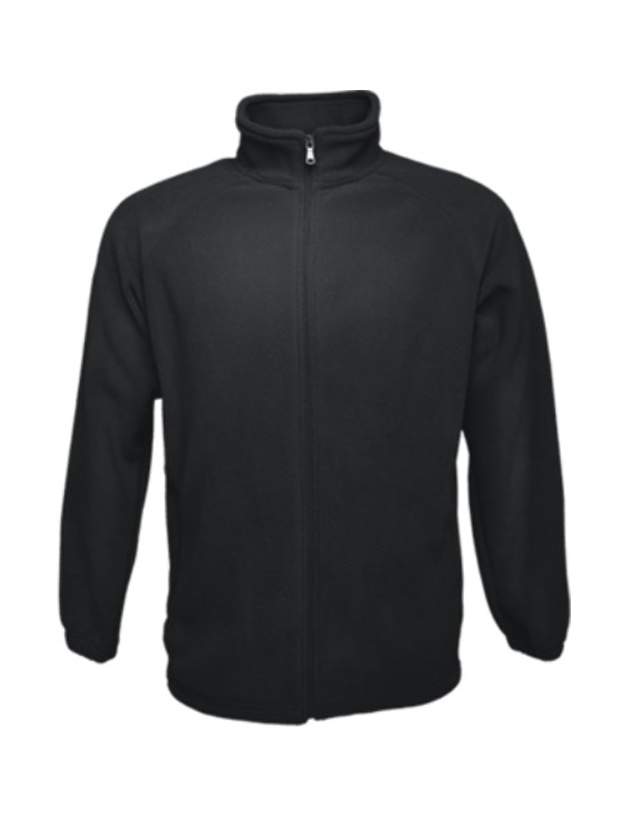 Unisex Adults Polar Fleece Zip Through Jacket in Black