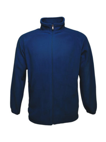 Unisex Adults Polar Fleece Zip Through Jacket in Navy