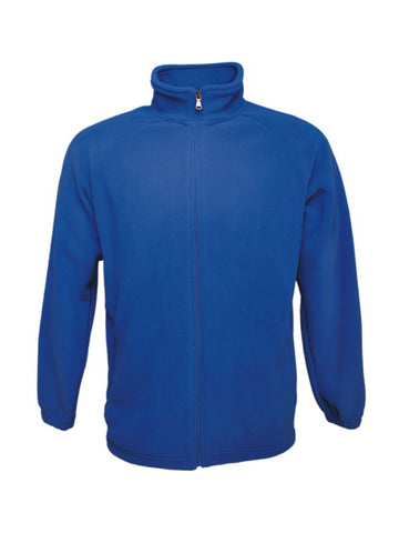 Unisex Adults Polar Fleece Zip Through Jacket in Royal