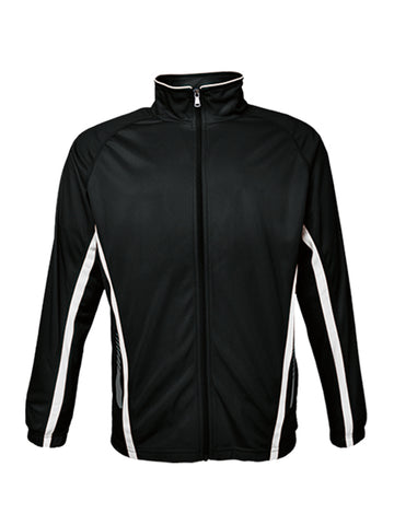 Kids Elite Sports Track Jacket in Black/White