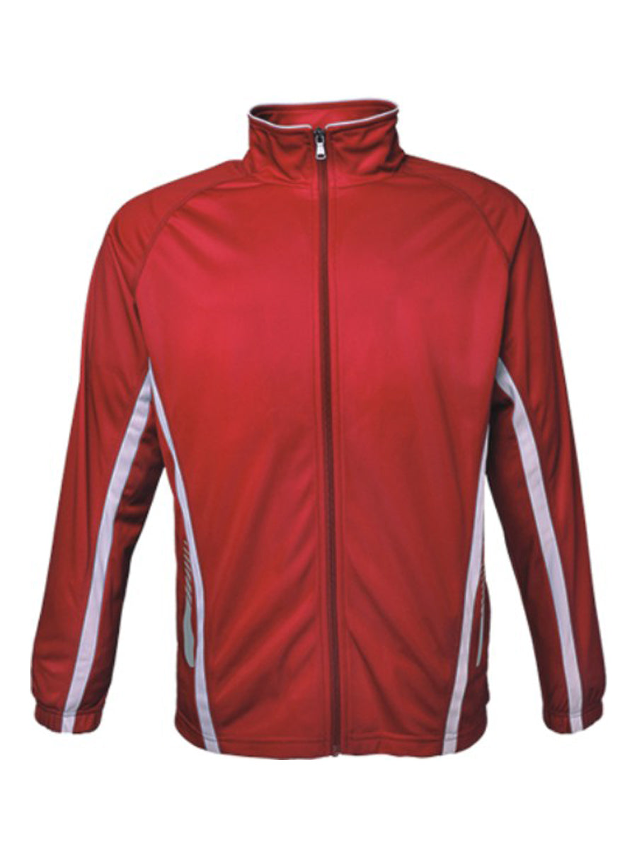 Kids Elite Sports Track Jacket in Red/White