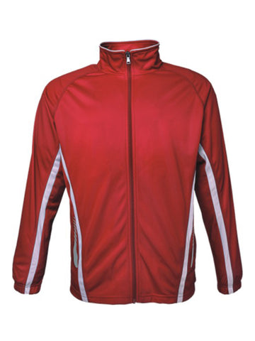 Kids Elite Sports Track Jacket in Red/White