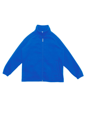 Kids Poly/Cotton Fleece Zip Through Jacket in Royal