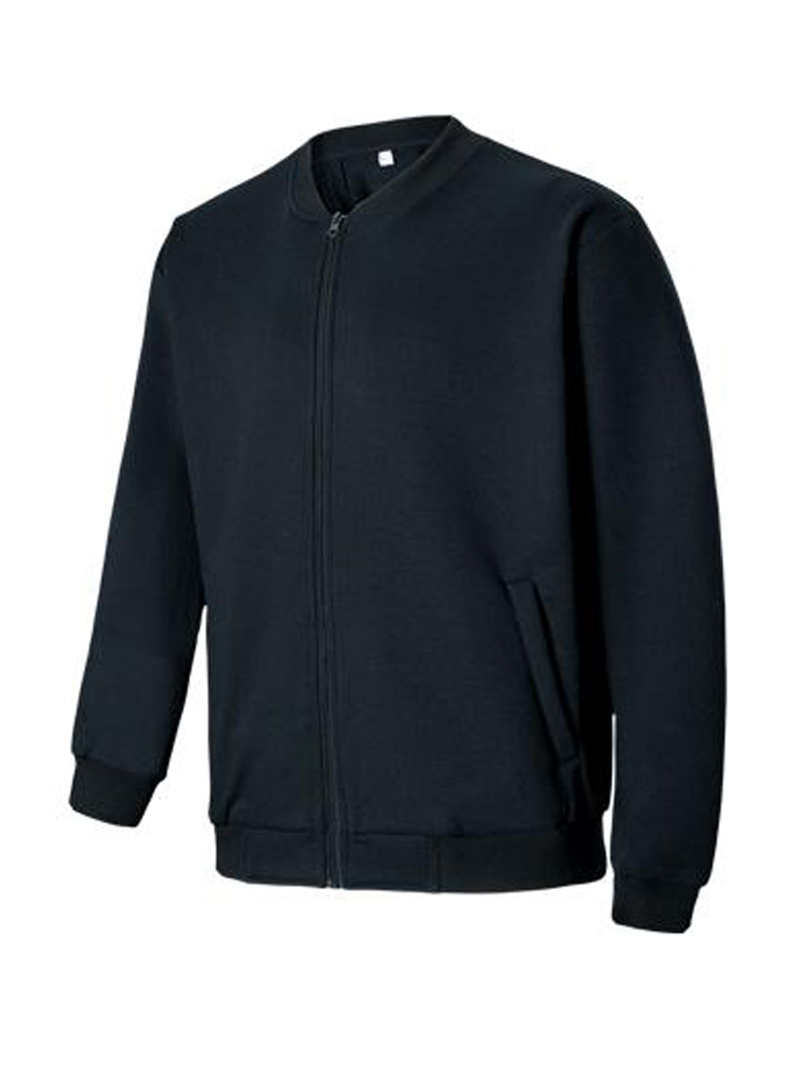 Kids Fleece Jacket With Zip in Black