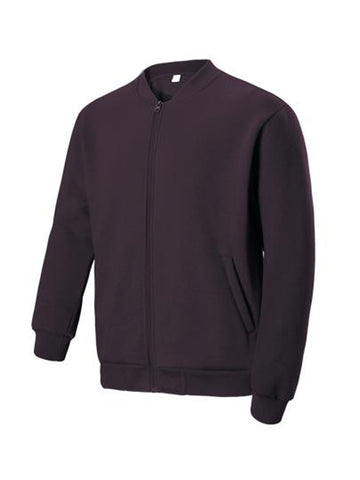 Kids Fleece Jacket With Zip in Maroon