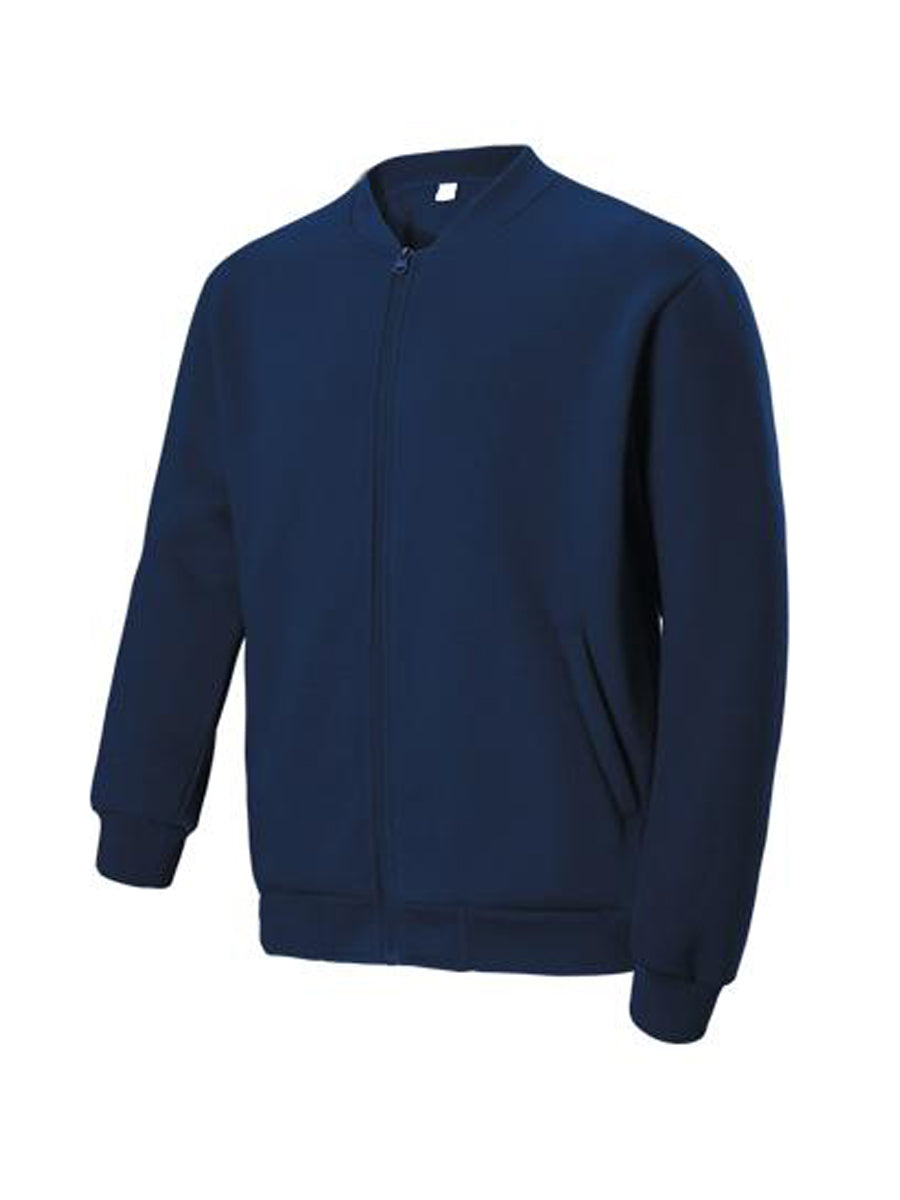 Kids Fleece Jacket With Zip in Navy