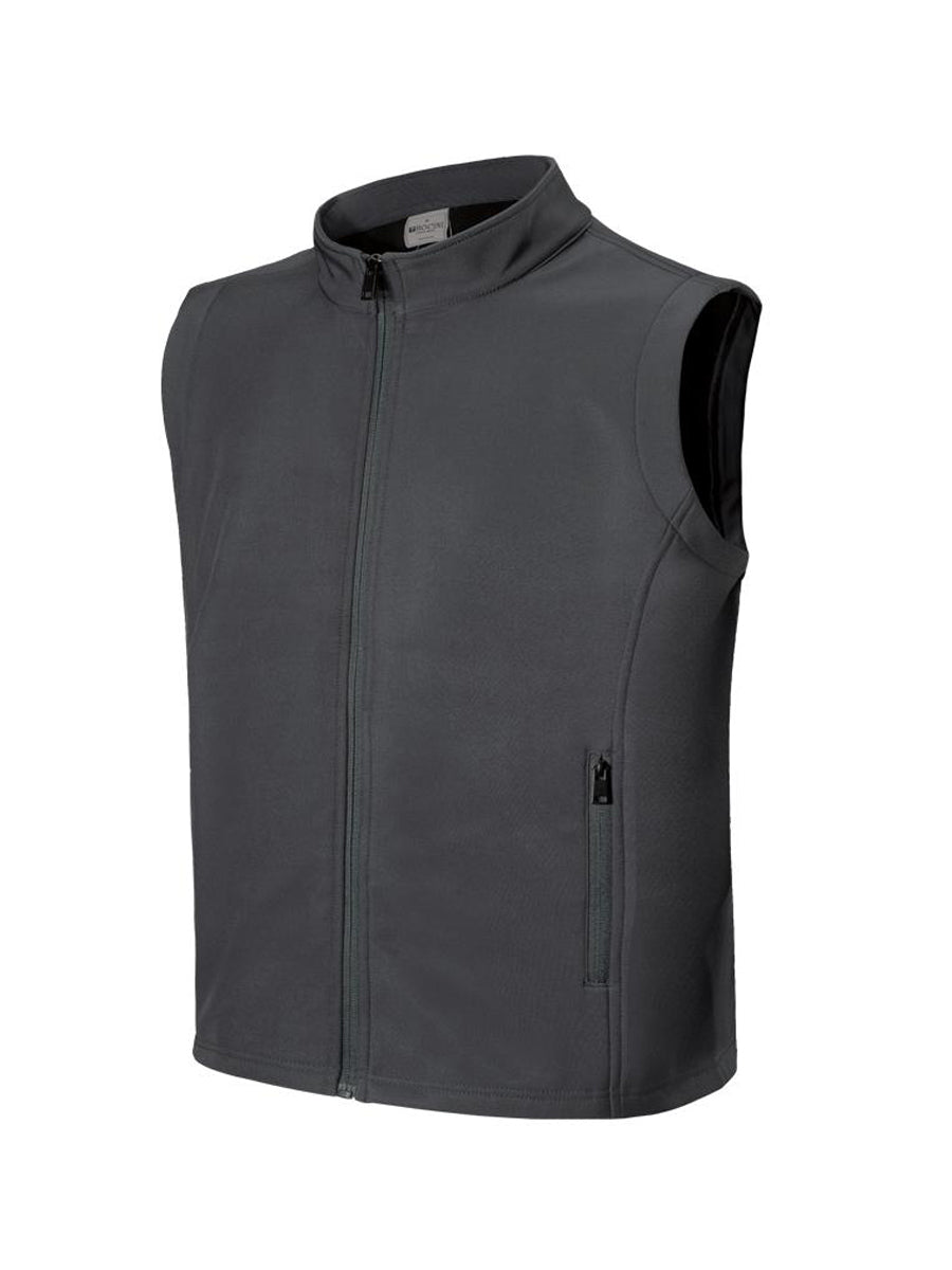 Mens Softshell Vests in Charcoal