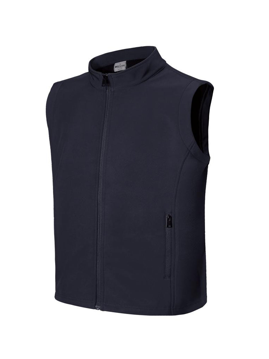 Kids Softshell Vests in Navy