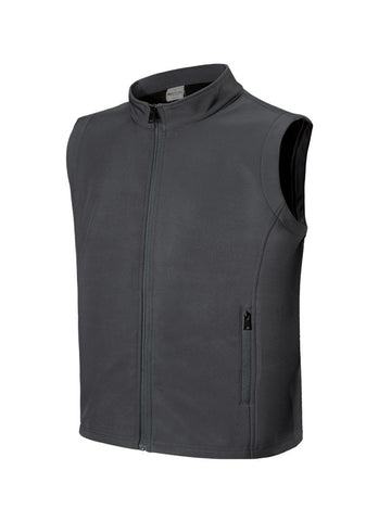 Ladies Softshell Vests in Charcoal