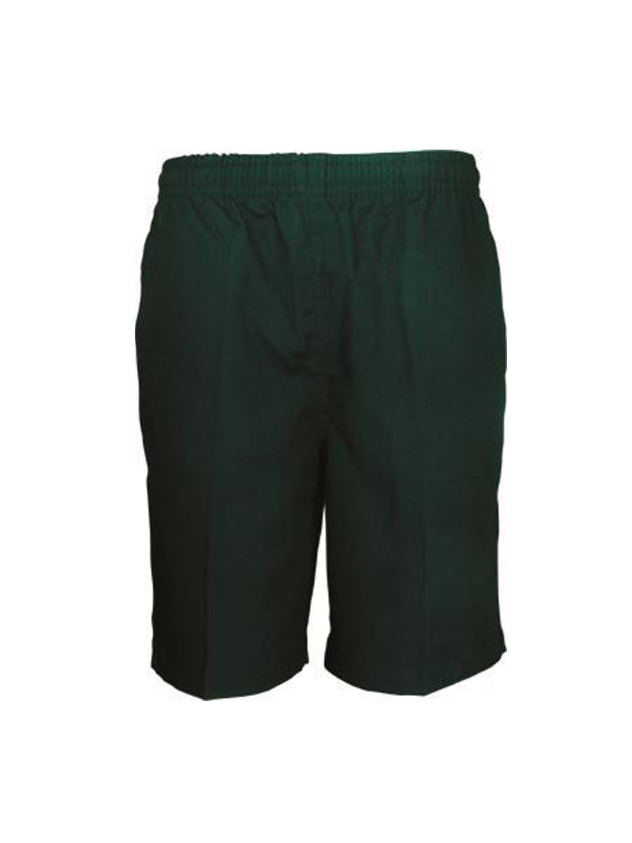 Boys School Shorts in Bottle Green