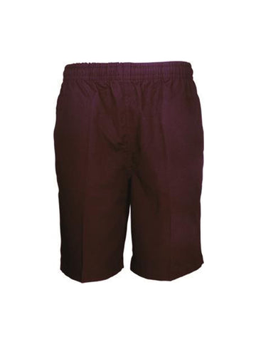 Boys School Shorts in Maroon
