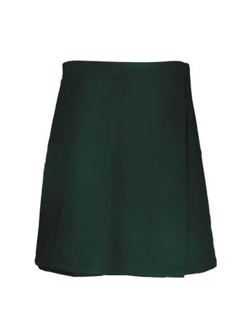 Girls School Skort in Bottle Green