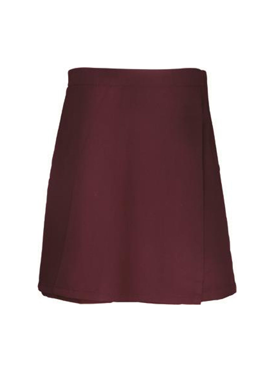 Girls School Skort in Maroon