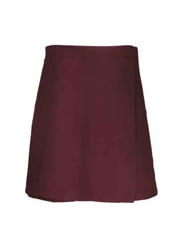 Girls School Skort in Maroon