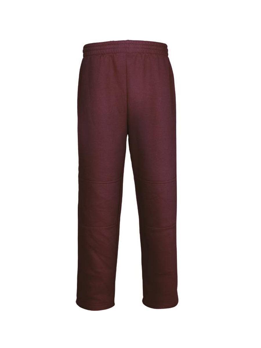 Kids Double Knee Track Pants in Maroon