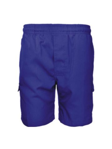 Kids School Cargo Shorts in Royal