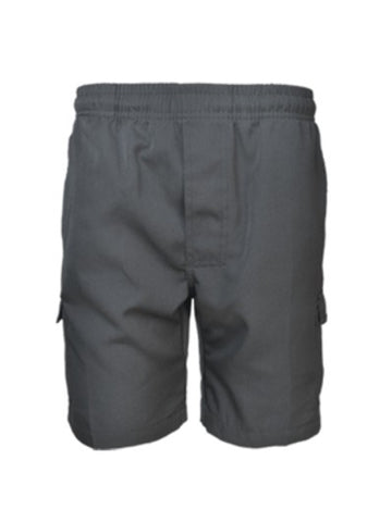 Kids School Cargo Shorts in Grey