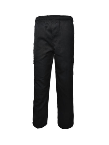 Kids School Cargo Pants in Black