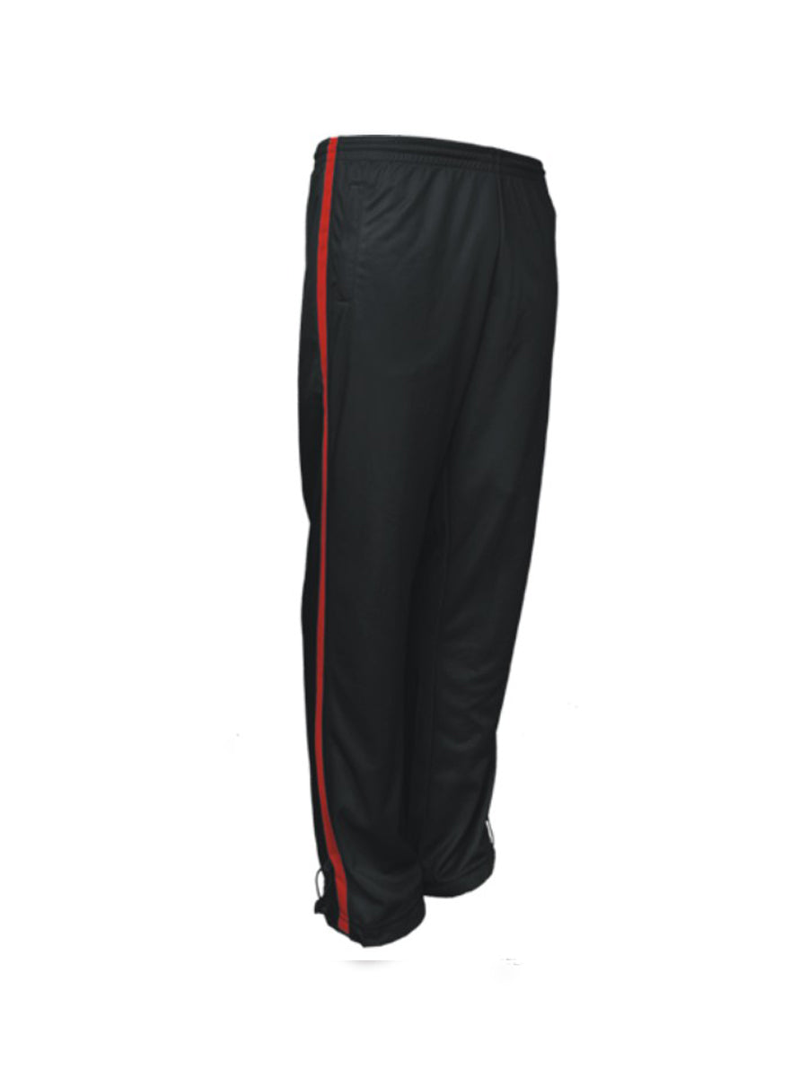 Unisex Adults Elite Sports Track Pants in Black/Red