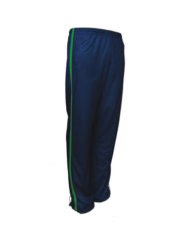 Unisex Adults Elite Sports Track Pants in Navy/Lime