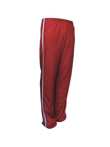 Unisex Adults Elite Sports Track Pants in Red/White