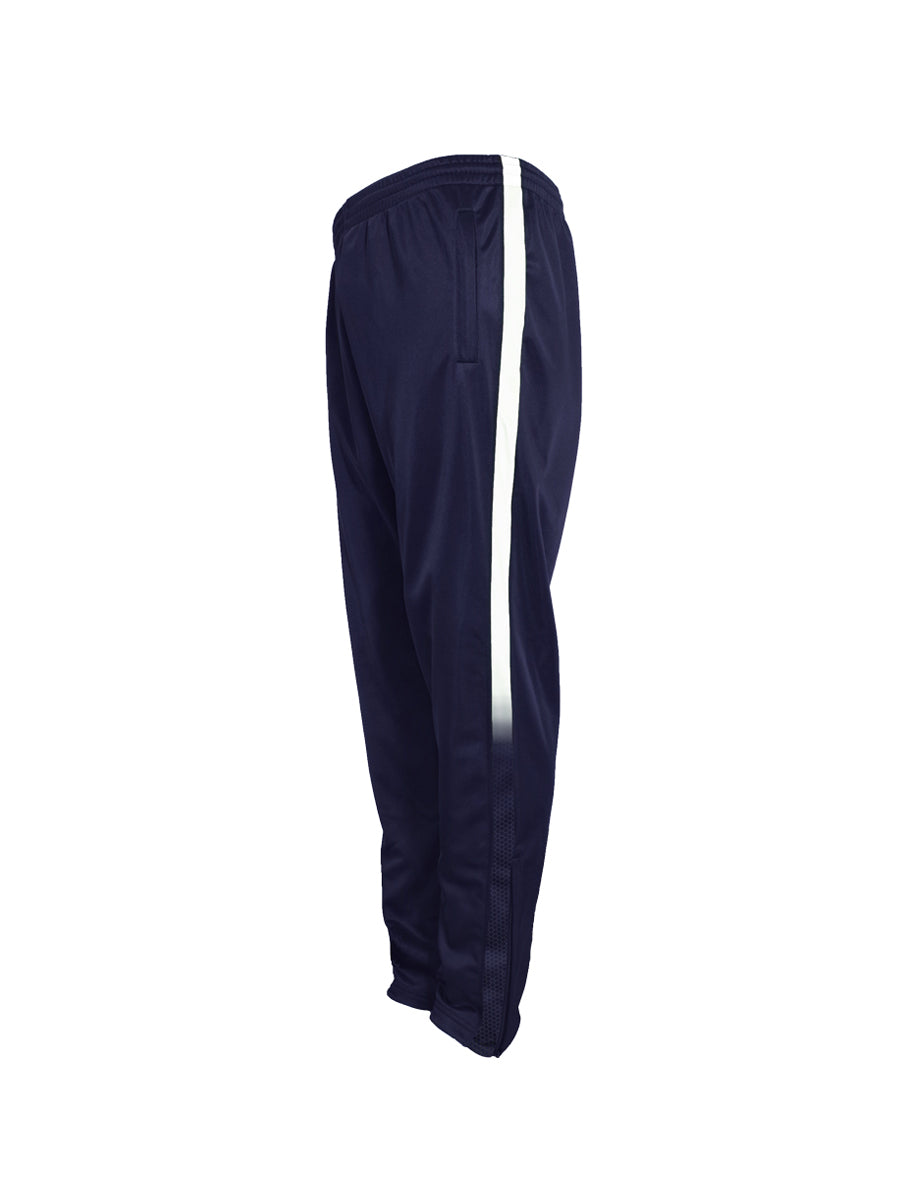 Unisex Adults Sublimates Track Pants with Lining in Navy/White
