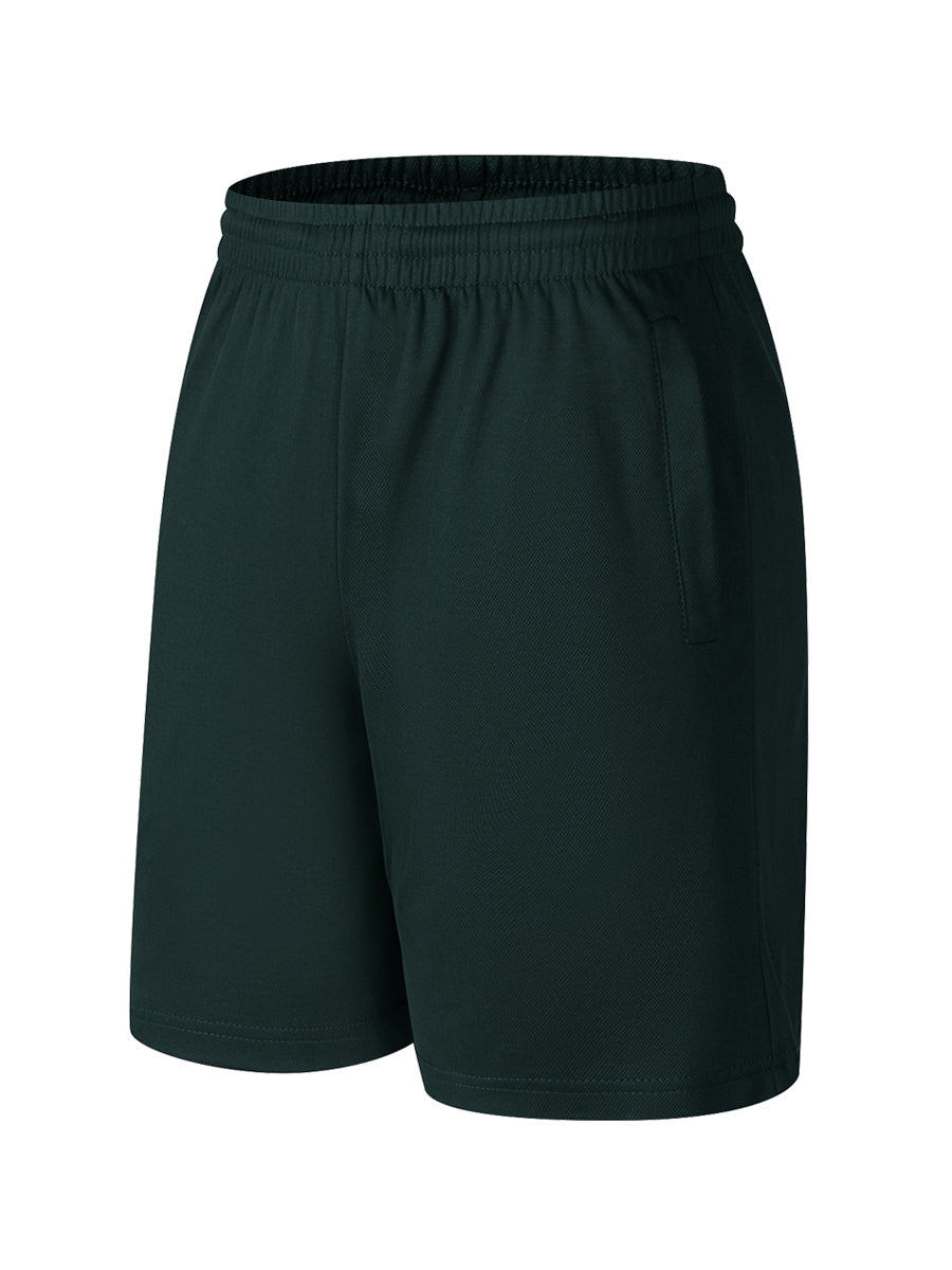 Cotton Back Short in Bottle Green