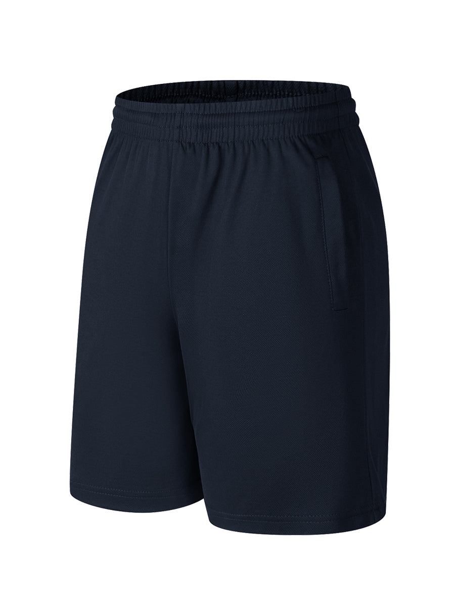 Cotton Back Short in Navy