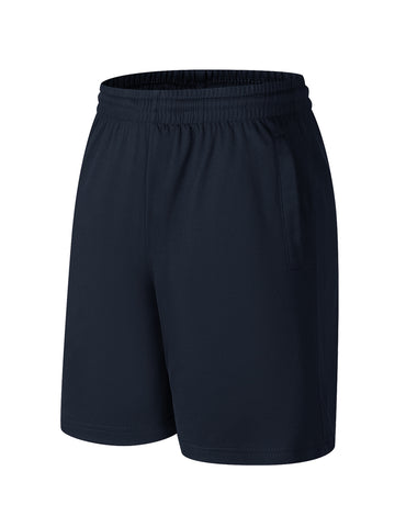 Cotton Back Short in Navy