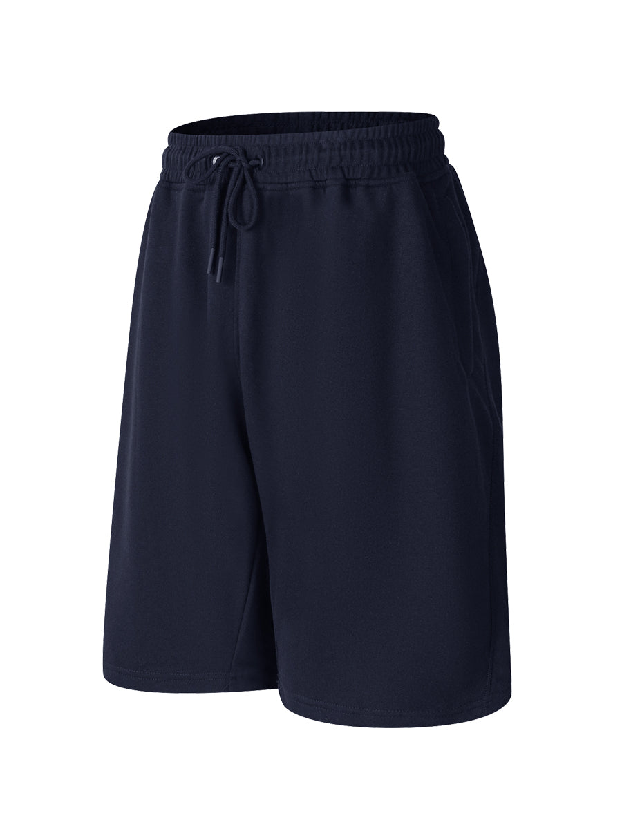 Polar Fleece Track Shorts in Navy