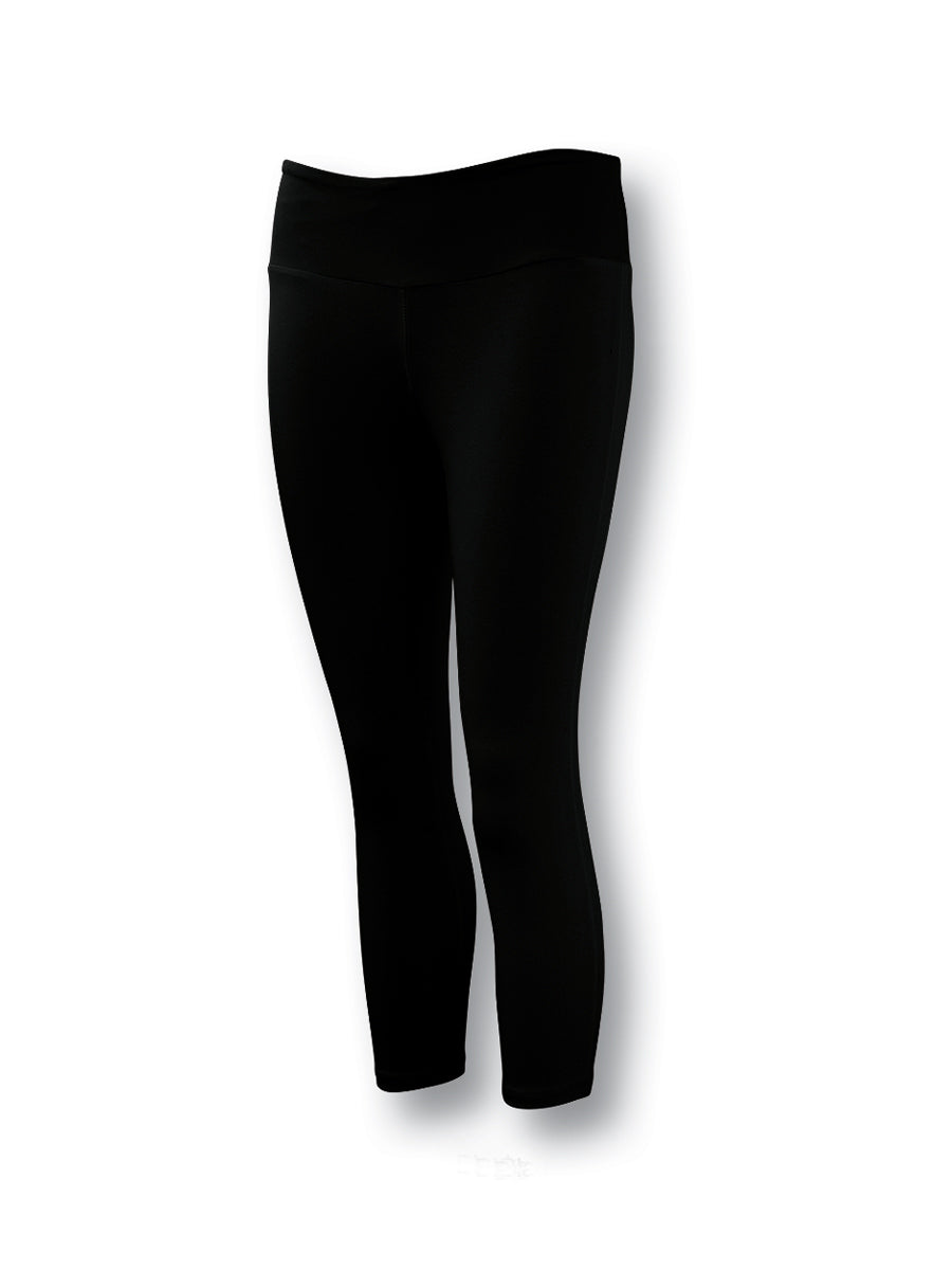 Ladies Gym 3/4 Tights in Black
