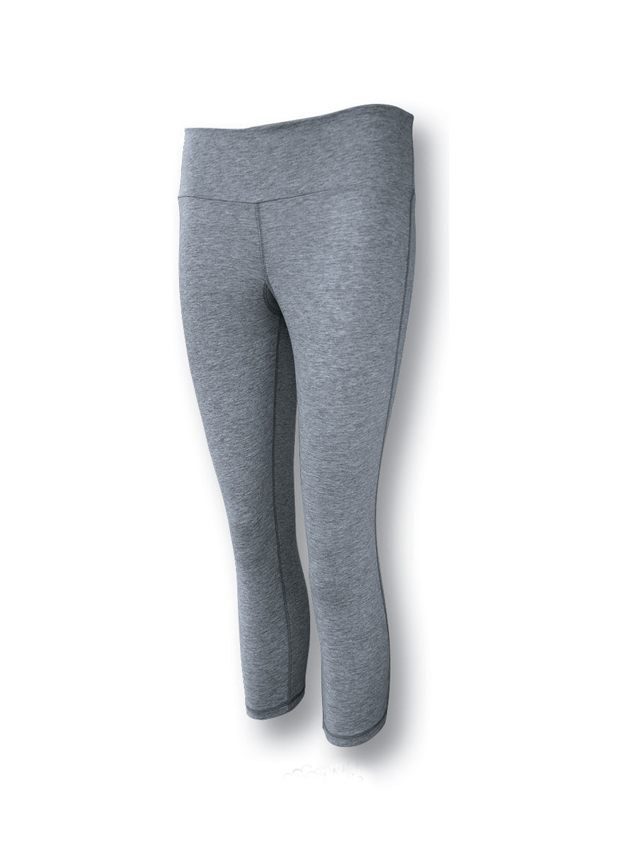 Ladies Gym 3/4 Tights in Grey Marle