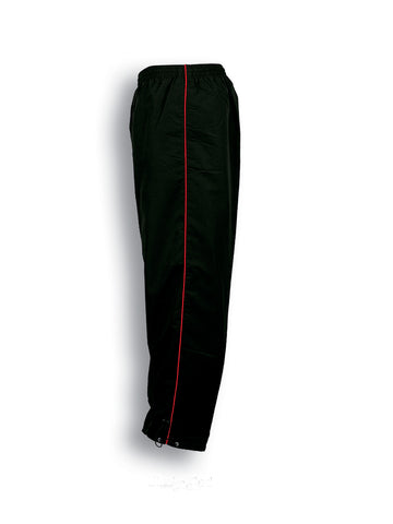 Unisex Adults Track - Suit Pants With Piping in Black/Red