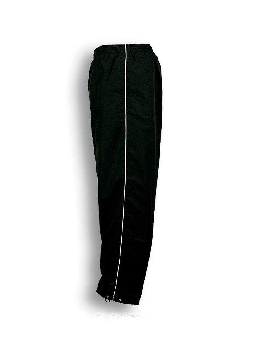 Unisex Adults Track - Suit Pants With Piping in Black/White