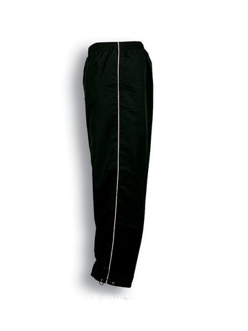 Unisex Adults Track - Suit Pants With Piping in Black/White