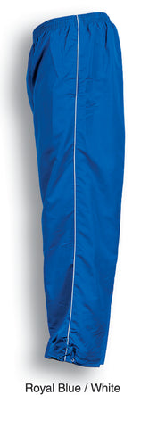 Unisex Adults Track - Suit Pants With Piping in Royal/White