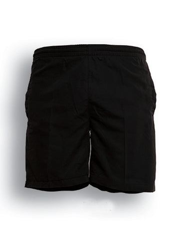 Kids Peach Skin Microfibre Shorts in Black