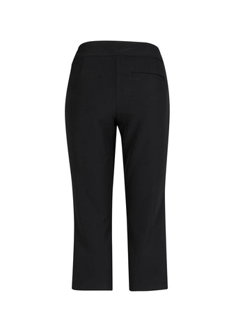 Jane Womens 3/4 Length Stretch Pant Black back view