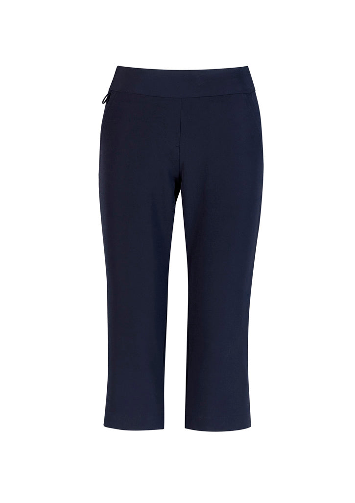 Jane Womens 3/4 Length Stretch Pant Navy front view
